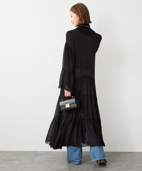 Deuxieme Classe（ドゥーズィエムクラス）の「Sheer Boho ドレス（ワンピース・レディース・ブラック・36/38）」の15枚目の写真