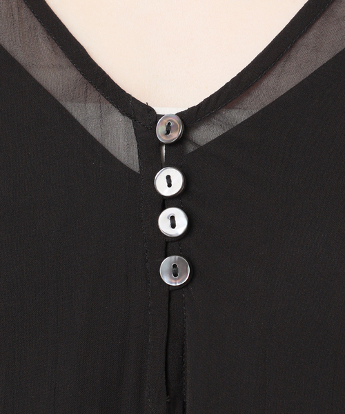 Deuxieme Classe（ドゥーズィエムクラス）の「Sheer Boho ドレス（ワンピース・レディース・ブラック・36/38）」の8枚目の写真