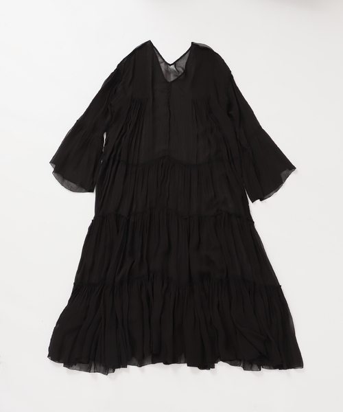 Deuxieme Classe（ドゥーズィエムクラス）の「Sheer Boho ドレス（ワンピース・レディース・ブラック・36/38）」の10枚目の写真