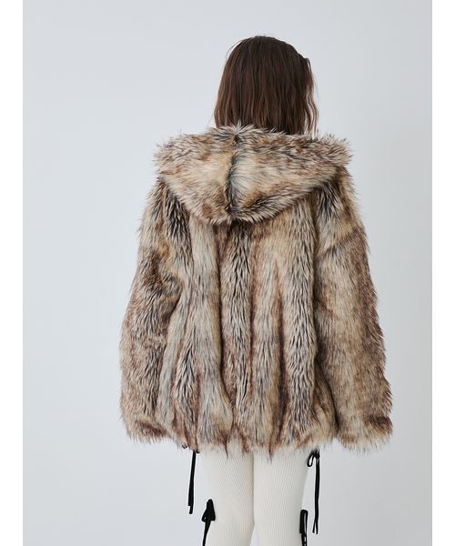 SORIN（ソリン　）の「Long Fur Hoodie Blouson/ロングファーフーディーブルゾン（その他アウター・レディース・ブラック/マルチ/オフホワイト・38）」の22枚目の写真