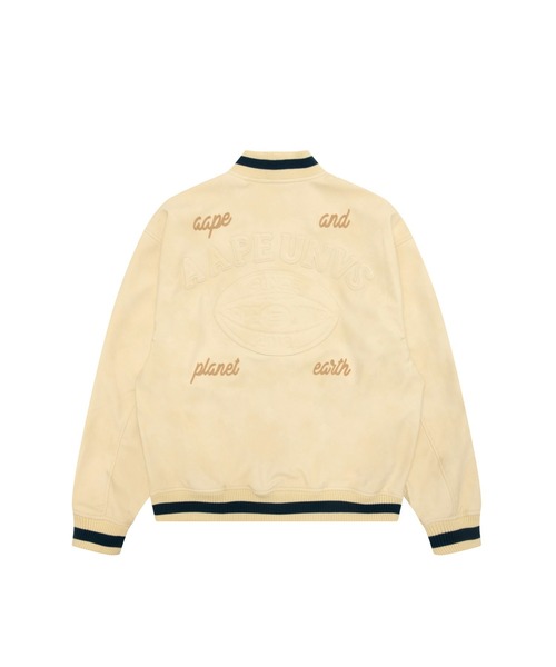 AAPE BY A BATHING APE(エーエイプバイアベイシングエイプ)の「AAPE VARSITY JACKET(その他アウター・メンズ・アイボリー/カーキ・LARGE/MEDIUM/X-LARGE/SMALL)」の3枚目の写真