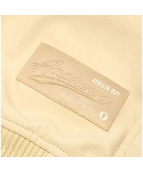 AAPE BY A BATHING APE(エーエイプバイアベイシングエイプ)の「AAPE VARSITY JACKET(その他アウター・メンズ・アイボリー/カーキ・LARGE/MEDIUM/X-LARGE/SMALL)」の6枚目の写真