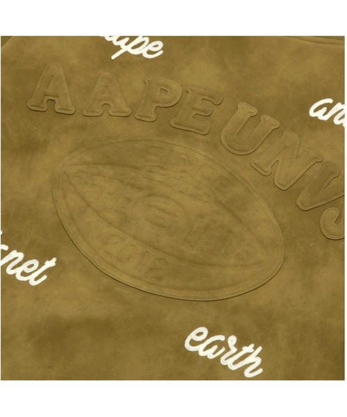AAPE BY A BATHING APE(エーエイプバイアベイシングエイプ)の「AAPE VARSITY JACKET(その他アウター・メンズ・アイボリー/カーキ・LARGE/MEDIUM/X-LARGE/SMALL)」の9枚目の写真