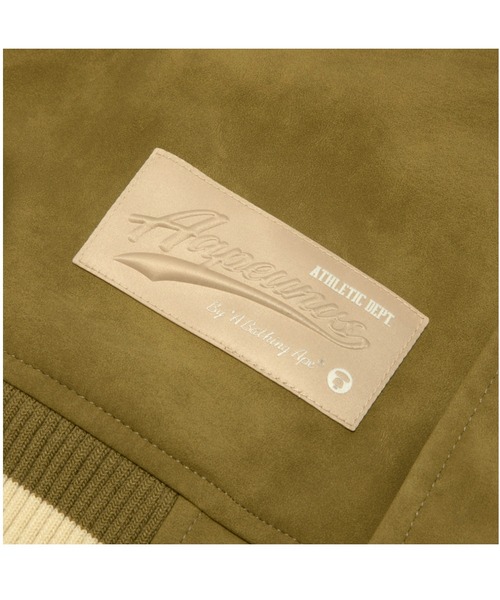 AAPE BY A BATHING APE(エーエイプバイアベイシングエイプ)の「AAPE VARSITY JACKET(その他アウター・メンズ・アイボリー/カーキ・LARGE/MEDIUM/X-LARGE/SMALL)」の10枚目の写真