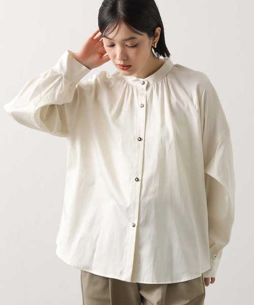 Gready Brilliant（グレディブリリアン）の「マルチフリルカラーブラウス（シャツ/ブラウス・レディース・オフホワイト/ブルー・FREE）」の9枚目の写真