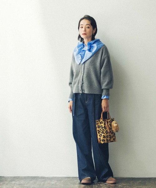 Gready Brilliant（グレディブリリアン）の「マルチフリルカラーブラウス（シャツ/ブラウス・レディース・オフホワイト/ブルー・FREE）」の19枚目の写真