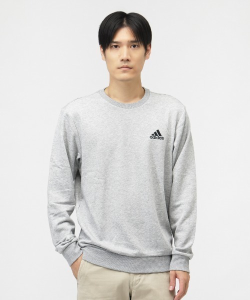 adidas(アディダス)の「アディダス adidas エッセンシャルズ エンブロイダード スモール ロゴ スウェットシャツ(スウェット・メンズ・ブラック/ネイビー/グレー・S/M/L/LL/3L)」の3枚目の写真