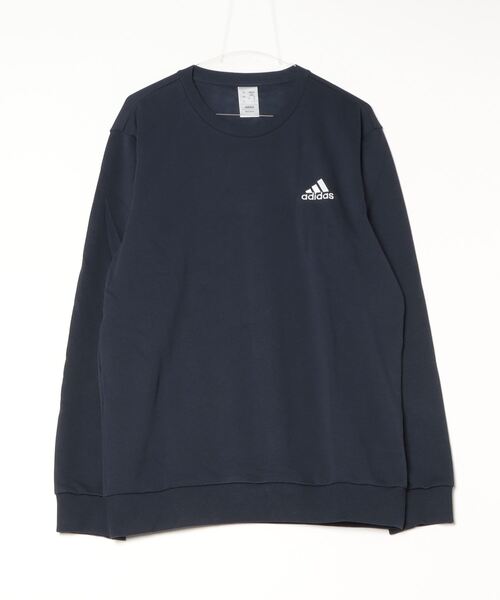 adidas(アディダス)の「アディダス adidas エッセンシャルズ エンブロイダード スモール ロゴ スウェットシャツ(スウェット・メンズ・ブラック/ネイビー/グレー・S/M/L/LL/3L)」の12枚目の写真