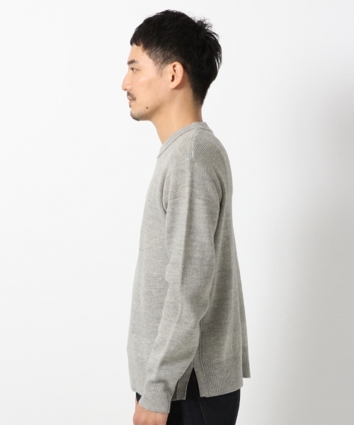 GLOBAL WORK(グローバルワーク)の「12ゲージストラクチャーMIXプルオーバー2/709288(ニット/セーター・メンズ・ホワイト/カーキ/グレー/ネイビー・SMALL/LARGE/X-LARGE/MEDIUM)」の16枚目の写真