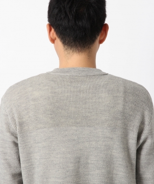 GLOBAL WORK(グローバルワーク)の「12ゲージストラクチャーMIXプルオーバー2/709288(ニット/セーター・メンズ・ホワイト/カーキ/グレー/ネイビー・SMALL/LARGE/X-LARGE/MEDIUM)」の11枚目の写真