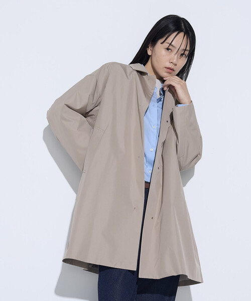 COMME CA(コムサ)の「マルチプルーフタフタ ダウンライナー付きコート(その他アウター・レディース・ベージュ/ブラック・9号/11号)」の7枚目の写真