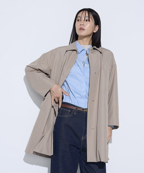 COMME CA(コムサ)の「マルチプルーフタフタ ダウンライナー付きコート(その他アウター・レディース・ベージュ/ブラック・9号/11号)」の9枚目の写真