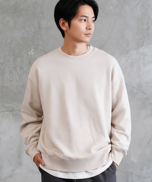 jiggys shop(ジギーズショップ)の「ヘビーウェイト 12オンス 裏毛 スウェットトレーナー(スウェット・メンズ・アッシュグレー/ブラック/ナチュラル/ネイビー・X-LARGE/MEDIUM/LARGE)」の3枚目の写真