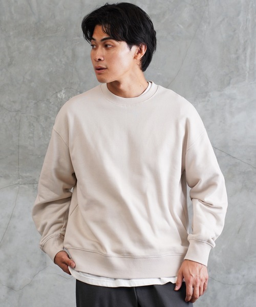 jiggys shop(ジギーズショップ)の「ヘビーウェイト 12オンス 裏毛 スウェットトレーナー(スウェット・メンズ・アッシュグレー/ブラック/ナチュラル/ネイビー・X-LARGE/MEDIUM/LARGE)」の10枚目の写真