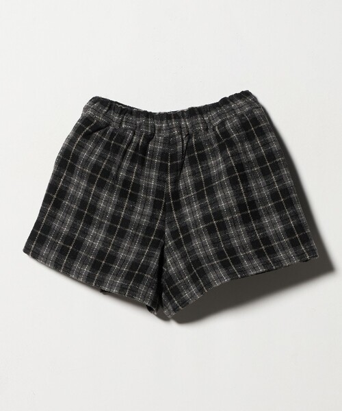 green label relaxing（グリーンレーベルリラクシング）の「チェック ラップキュロット（ブラック） / キッズ  100cm-160cm（その他パンツ・キッズ・ブラック・150cm/120cm/130cm/140cm/100cm/160cm/110cm）」の13枚目の写真