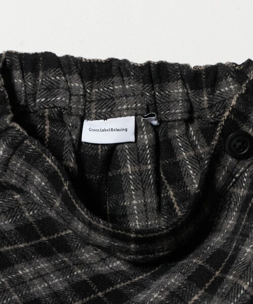 green label relaxing（グリーンレーベルリラクシング）の「チェック ラップキュロット（ブラック） / キッズ  100cm-160cm（その他パンツ・キッズ・ブラック・150cm/120cm/130cm/140cm/100cm/160cm/110cm）」の16枚目の写真