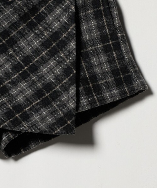 green label relaxing（グリーンレーベルリラクシング）の「チェック ラップキュロット（ブラック） / キッズ  100cm-160cm（その他パンツ・キッズ・ブラック・150cm/120cm/130cm/140cm/100cm/160cm/110cm）」の17枚目の写真