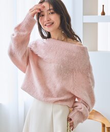 La boutique BonBon | 【最強モテニット】オフショルシャギーニット(ニット/セーター)