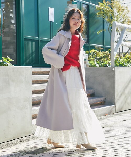 La boutique BonBon(ラブティックボンボン)の「【今すぐお届け!・最強モテニット】オフショルシャギーニット(ニット/セーター・レディース・グレー/ピンク/サックスブルー/レッド・FREE)」の19枚目の写真