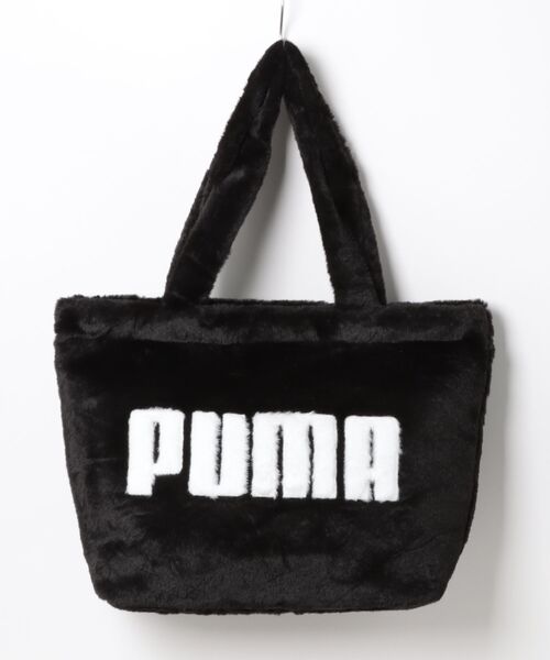 PUMA(プーマ)の「《PUMA》UP FAUX FUR ショッパー(トートバッグ・レディース・ブラック/グレー系その他・フリー)」の1枚目の写真