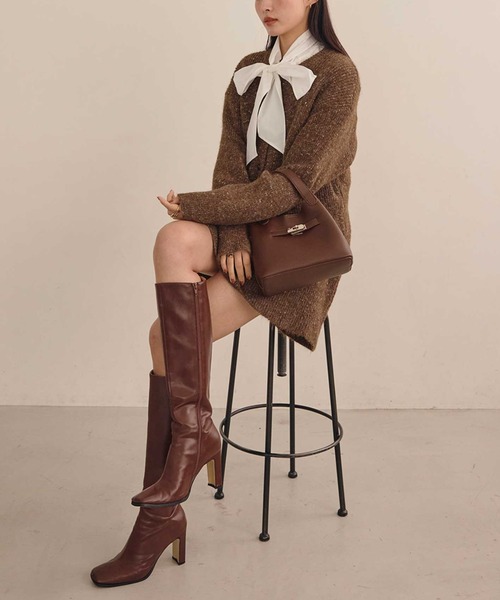 Betty skinny ロングブーツ（ブーツ）｜ACYM（アシーム）の