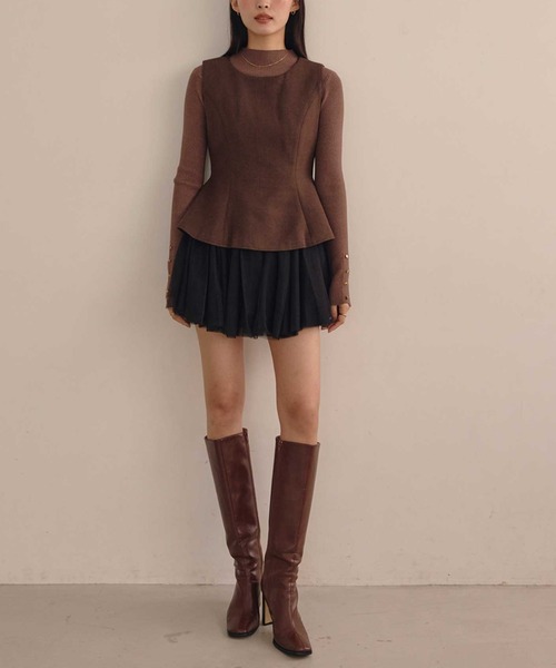 Betty skinny ロングブーツ（ブーツ）｜ACYM（アシーム）の