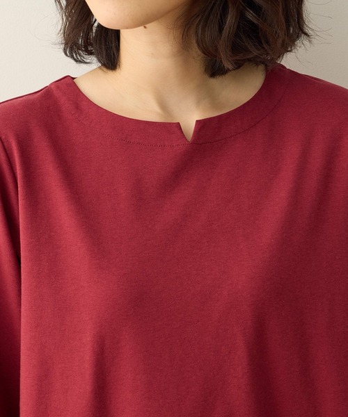 DECOY SINCE 1981(デコイシンスイチキュウハチイチ)の「リバティプリントチュニックプルオーバー(Tシャツ/カットソー・レディース・レッド/ネイビー・M/L/LL)」の10枚目の写真