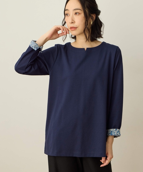 セール】リバティプリントチュニックプルオーバー（Tシャツ