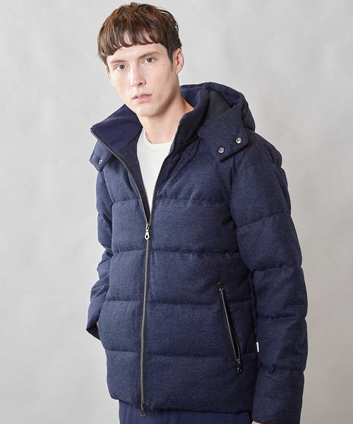 UNION STATION（ユニオンステーション）の「【THERMOLITE / サーモライト】カルゼウールライク中綿ブルゾン（ダウンジャケット/コート・メンズ・ライトグレー/ネイビー/ブラウン/ブラック・M/L/LL）」の4枚目の写真