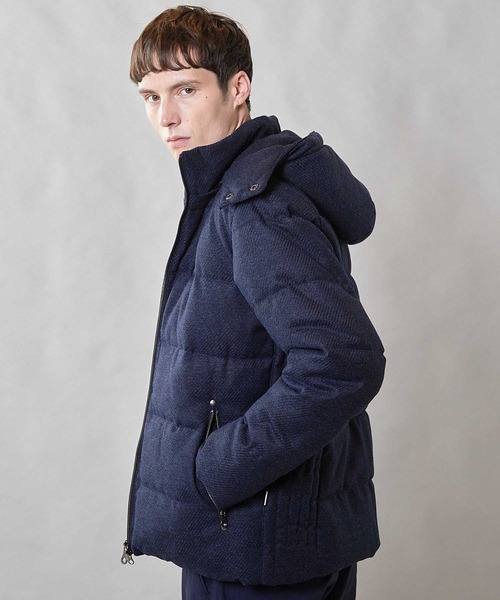 UNION STATION（ユニオンステーション）の「【THERMOLITE / サーモライト】カルゼウールライク中綿ブルゾン（ダウンジャケット/コート・メンズ・ライトグレー/ネイビー/ブラウン/ブラック・M/L/LL）」の7枚目の写真