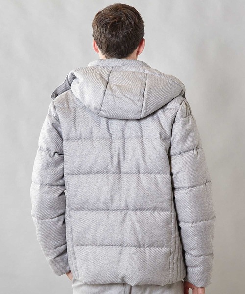 UNION STATION（ユニオンステーション）の「【THERMOLITE / サーモライト】カルゼウールライク中綿ブルゾン（ダウンジャケット/コート・メンズ・ライトグレー/ネイビー/ブラウン/ブラック・M/L/LL）」の15枚目の写真