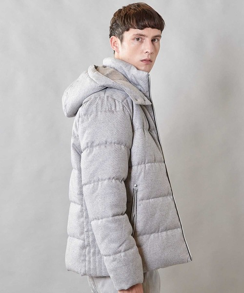 UNION STATION（ユニオンステーション）の「【THERMOLITE / サーモライト】カルゼウールライク中綿ブルゾン（ダウンジャケット/コート・メンズ・ライトグレー/ネイビー/ブラウン/ブラック・M/L/LL）」の14枚目の写真