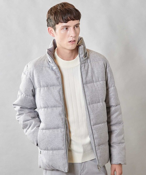 UNION STATION（ユニオンステーション）の「【THERMOLITE / サーモライト】カルゼウールライク中綿ブルゾン（ダウンジャケット/コート・メンズ・ライトグレー/ネイビー/ブラウン/ブラック・M/L/LL）」の16枚目の写真