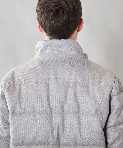 UNION STATION（ユニオンステーション）の「【THERMOLITE / サーモライト】カルゼウールライク中綿ブルゾン（ダウンジャケット/コート・メンズ・ライトグレー/ネイビー/ブラウン/ブラック・M/L/LL）」の19枚目の写真