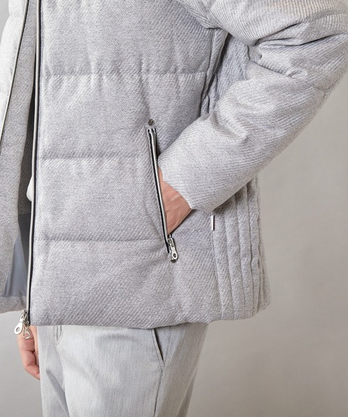 UNION STATION（ユニオンステーション）の「【THERMOLITE / サーモライト】カルゼウールライク中綿ブルゾン（ダウンジャケット/コート・メンズ・ライトグレー/ネイビー/ブラウン/ブラック・M/L/LL）」の20枚目の写真