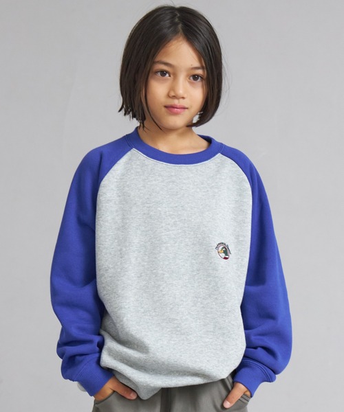 PAIRMANON STREET（ペアマノンストリート）の「裏起毛 スウェット ラグラン トレーナー【PAIRMANON STREET】（スウェット・キッズ・ブラック/ブラウン/グリーン/イエロー/ネイビー/パープル・160/140/130/100/110/120/150/90）」の5枚目の写真