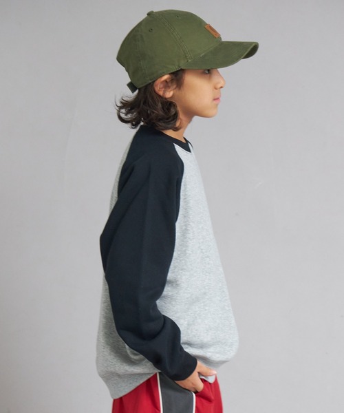 PAIRMANON STREET（ペアマノンストリート）の「裏起毛 スウェット ラグラン トレーナー【PAIRMANON STREET】（スウェット・キッズ・ブラック/ブラウン/グリーン/イエロー/ネイビー/パープル・160/140/130/100/110/120/150/90）」の7枚目の写真