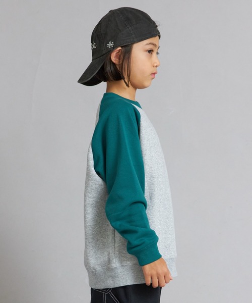 PAIRMANON STREET（ペアマノンストリート）の「裏起毛 スウェット ラグラン トレーナー【PAIRMANON STREET】（スウェット・キッズ・ブラック/ブラウン/グリーン/イエロー/ネイビー/パープル・160/140/130/100/110/120/150/90）」の13枚目の写真
