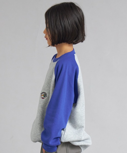 PAIRMANON STREET（ペアマノンストリート）の「裏起毛 スウェット ラグラン トレーナー【PAIRMANON STREET】（スウェット・キッズ・ブラック/ブラウン/グリーン/イエロー/ネイビー/パープル・160/140/130/100/110/120/150/90）」の19枚目の写真
