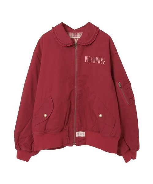 バラ園うさぎ刺繍ブルゾン（ブルゾン）｜PINK HOUSE（ピンク