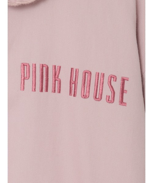 ニ*う様 PINK HOUSE うさぎ ブルゾン ピンク バラ園うさぎ刺繍ブルゾン（ブルゾン）｜PINK HOUSE（ピンク