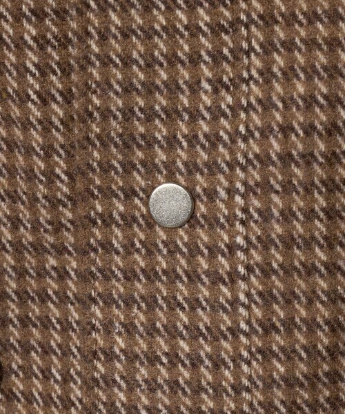 CITEN（シテン）の「＜CITEN＞ミニチェックジャケットブラウン（カバーオール・レディース・ブラウン系・S/M）」の10枚目の写真