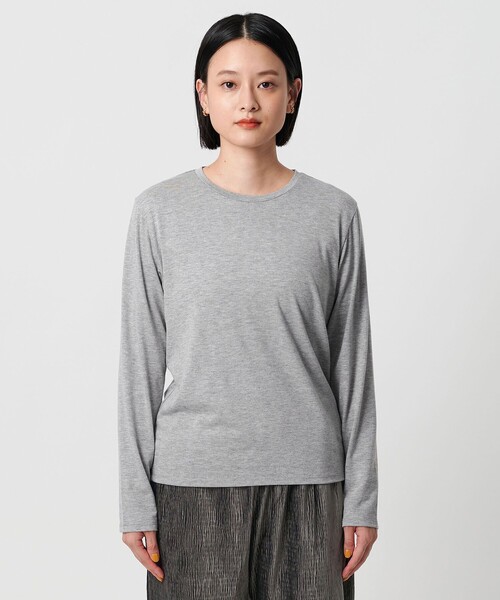 A DAY IN THE LIFE UNITED ARROWS（アデイインザライフユナイテッドアローズ）の「クリンクル ベロアキャミ＋Tシャツ ＜A DAY IN THE LIFE＞（Tシャツ/カットソー・レディース・オフホワイト/モカ/ダークグレー・FREE）」の8枚目の写真