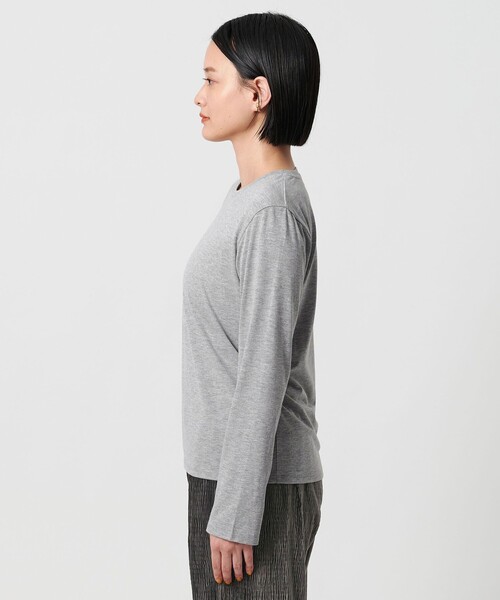 A DAY IN THE LIFE UNITED ARROWS（アデイインザライフユナイテッドアローズ）の「クリンクル ベロアキャミ＋Tシャツ ＜A DAY IN THE LIFE＞（Tシャツ/カットソー・レディース・オフホワイト/モカ/ダークグレー・FREE）」の9枚目の写真