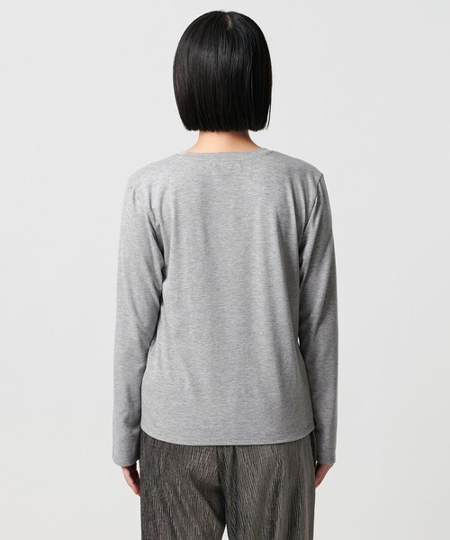 A DAY IN THE LIFE UNITED ARROWS（アデイインザライフユナイテッドアローズ）の「クリンクル ベロアキャミ＋Tシャツ ＜A DAY IN THE LIFE＞（Tシャツ/カットソー・レディース・オフホワイト/モカ/ダークグレー・FREE）」の10枚目の写真