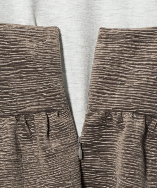 A DAY IN THE LIFE UNITED ARROWS（アデイインザライフユナイテッドアローズ）の「クリンクル ベロアキャミ＋Tシャツ ＜A DAY IN THE LIFE＞（Tシャツ/カットソー・レディース・オフホワイト/モカ/ダークグレー・FREE）」の18枚目の写真