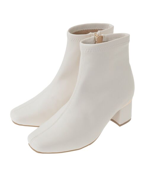 Green　Parks（グリーンパークス）の「RUPIS.ヒール金具ストレッチブーツ（ブーツ・レディース・ブラック/アイボリー・S/M/L）」の14枚目の写真