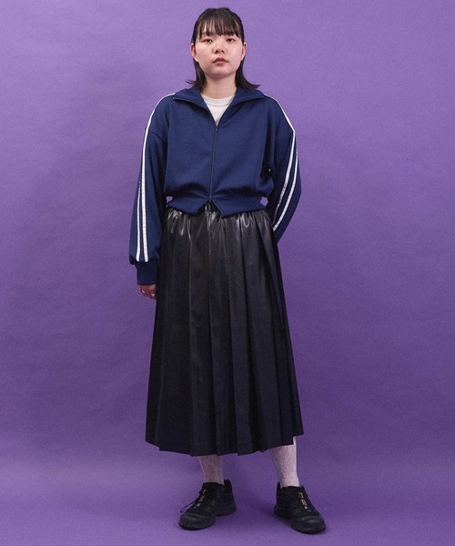 I am I in fact...（アイアムアイインファクト）の「Jersey short blouson（ジャージ・レディース・ネイビー/ブラック・FREE）」の21枚目の写真