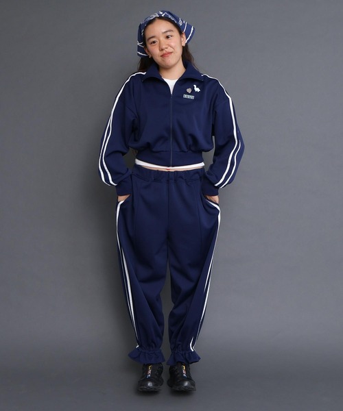 I am I in fact...（アイアムアイインファクト）の「Jersey short blouson（ジャージ・レディース・ネイビー/ブラック・FREE）」の5枚目の写真