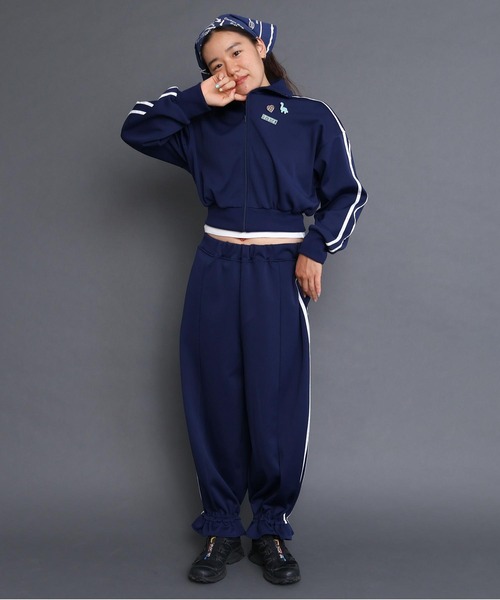 I am I in fact...（アイアムアイインファクト）の「Jersey short blouson（ジャージ・レディース・ネイビー/ブラック・FREE）」の7枚目の写真